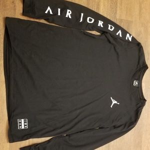 🏀 Rare Nike Air Jordan long sleeve mens L Large